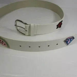 NWOT White Waist Harness Belt Accessories | Nwot White Leather Embellished Belt | Poshmark main image 3